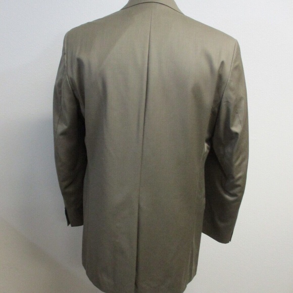 Polo Ralph Lauren Sport Coat Men Blazer 40L 100% Wool Beige Brown 2 Button - Picture 12 of 13
